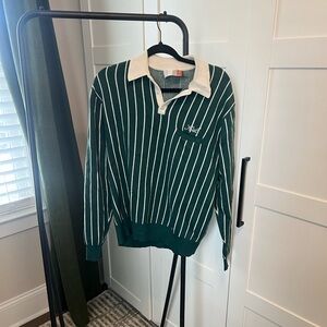Kith Green and cream pinstripe Sweater